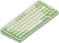 nuphy Halo75 V2 Mechancial Gaming Kyeboard,75% Wireless Hot Swappable Bluetooth Keyboard,83 Kyes RGB Backlit Keyboard,Support Bluetooth/2.4GHz/USB-C (Green, Silent Red Clear-Top (45gf))