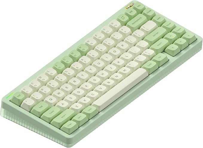 nuphy Halo75 V2 Mechancial Gaming Kyeboard,75% Wireless Hot Swappable Bluetooth Keyboard,83 Kyes RGB Backlit Keyboard,Support Bluetooth/2.4GHz/USB-C (Green, Mint (37gf))