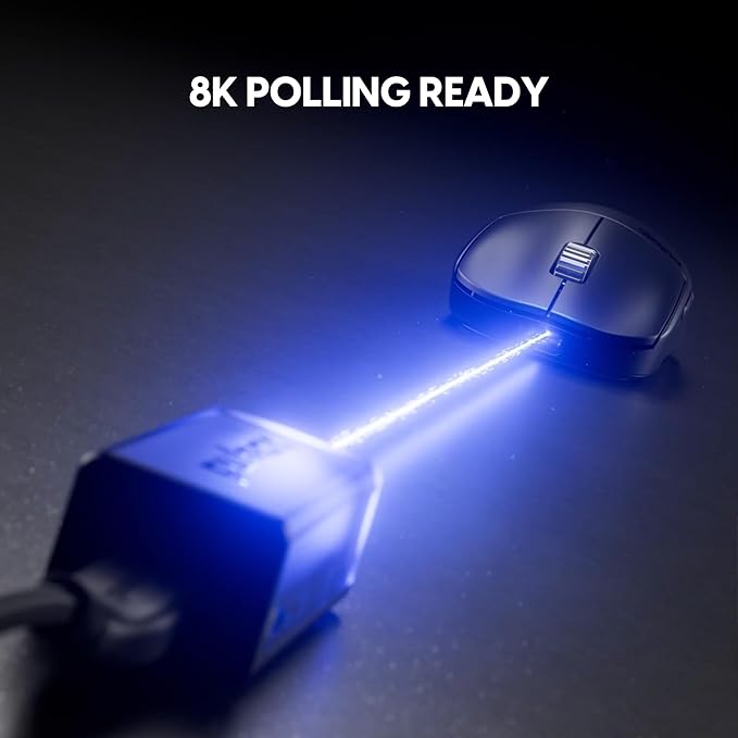 Pulsar Gaming Gears X2H v3 ES Wireless Gaming Mouse, Ultra Lightweight 1.87 oz (60g), Symmetrical, Optical Switch, 32000 DPI, 750 IPS, XS-1 Sensor, 8k Compatible (Mini, Black)