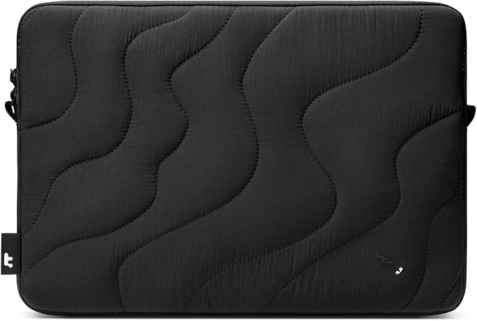 tomtoc 360 Protective Puffy Laptop Sleeve for 16-inch MacBook Pro M4/M3/M2/M1 Pro/Max A3403 A3186 A2991 A2780 A2485 2024-2019, Quilted Design Soft Cute Puffer Bag Case for Dell XPS 16 Laptop