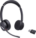 Yealink WH64 Hybrid with DECT Dongle, 492ft Range, 32 Talk Time Bluetooth Headset for Teams, Zoom Skype UC, 3X Mic Noise Cancelling, Headset PC Phone