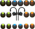 Earbud Tips Ear Bud Tips Soft Anti Slip Washable and Reusable Silicone Replacement Earbud Tips Fit Most in-Ear Earbuds(Inner Hole 3.8mm -5.1mm) 18pcs S M L