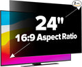 [2-Pack HD Computer Privacy Screen 24 inch, Upgraded Monitor Privacy Screen for 16:9 Widescreen Removable Anti Glare Computer Screen Cover and Blue Light UV-Blocking Screen Privacy Filter