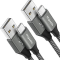 etguuds 4ft USB A to USB C Cable 3A Fast Charging, 2-Pack USB A to USB Type C Charger Cord for iPhone 16 15 Pro/Pro Max/Plus, for Samsung Galaxy S24 S23 S22 S21 S20 S10 A55 A54 Flip Note, Moto, Gray