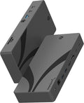 SABRENT Thunderbolt 4 Docking Station, TB4 Ports, 8K/4K, USB4 & TB3 Compatible, DP 1.4, HDMI 2.1, USB-C/USB-A Ports, Gigabit Ethernet, Audio Jack, SD/TF Card Reader, Windows/macOS/Linux (DS-T4MF)