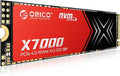 ORICO X7000 2TB NVMe SSD for Gaming, 7400MB/s Read Speed, 17μs Response Time, PCIe Gen 4 Internal Drive, PS5 & PC Compatibility, Comes with Heatsink for Enhanced Cooling and Multitasking