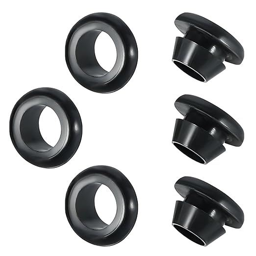 Qrity 9 PCS Rubber Grommets Cable Railing, Car Grommet, Cable Railing Protective Sleeves for Metal Posts, ID 25mm Mount Dia 30mm