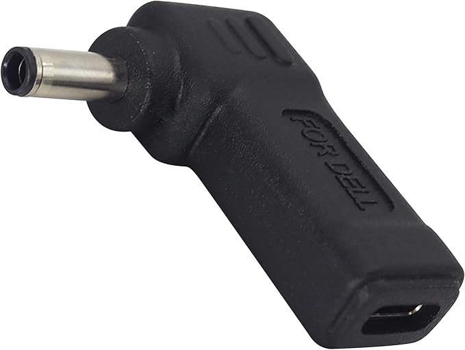 90W PD Power Charger Connector Adapter USB C to 4.5mm Laptop Charging Adapter Type C Female to DC 4.5 x 3.0mm Male Plug PD Power Charger Connector for H-P/De-ll[DP-4530]
