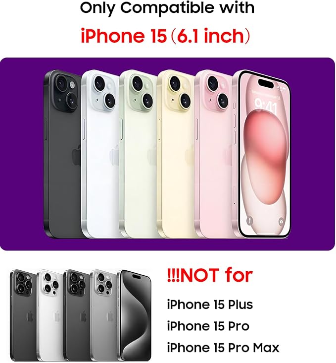 Magnetic for iPhone 15 Case [Compatible with MagSafe][Built-in Camera Lens Protector] Slim Soft Silicone Bumper Shockproof Metallic Shine Phone Case (Blue)