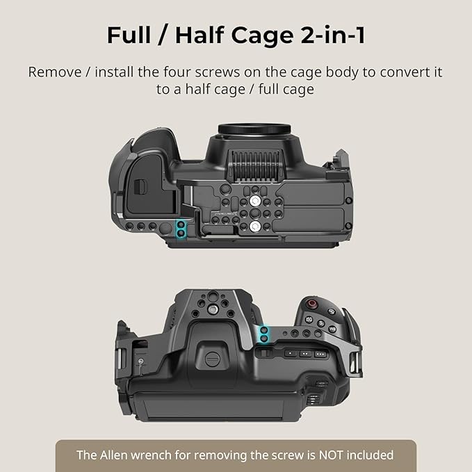 SmallRig Camera Cage Advanced Kit for Blackmagic Design Cinema 6K, Only for BMCC 6K, with Top Handle, Rotating Side Handle, SSD Bracket, Cable Clamp, Lens Mount Adapter, 15mm Rods and Baseplate - 4575