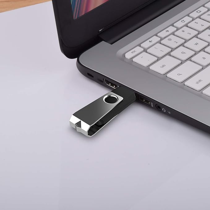 KEXIN 128GB Flash Drive 5 Pack USB 2.0 Thumb Drive USB Drive Memory Stick, Black