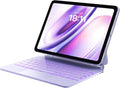 GreenLaw for iPad 11th(A16,2025)/10th(2022) Generation Case with Keyboard, Magic-Style Keyboard Stand, 7 Color Backlit, Stain-Resistant Surface, Multi-Touch Trackpad, Light Purple