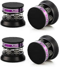 Tertullus 4pcs Spring Speaker Feet Isolation Foot 43mm×38.5mm Stand HiFi Aluminum Shock Absorber Isolation Pads Turntable Dac Feet Pad(Black)