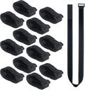 36 inch Cable Straps,12 pcs Reusable Fastening Hook and Loop Utility Cable Ties Down Wraps Adjustable Cinch Straps