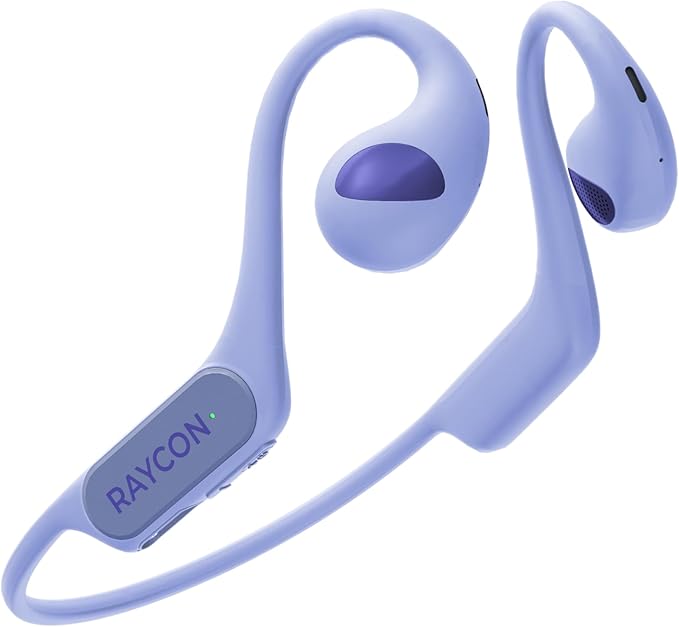 Raycon Open Headphones – Lightweight Wireless Over-Ear Design with Immersive Sound Quality, Long Battery Life, and Comfortable Fit for All-Day Wear - (Black)