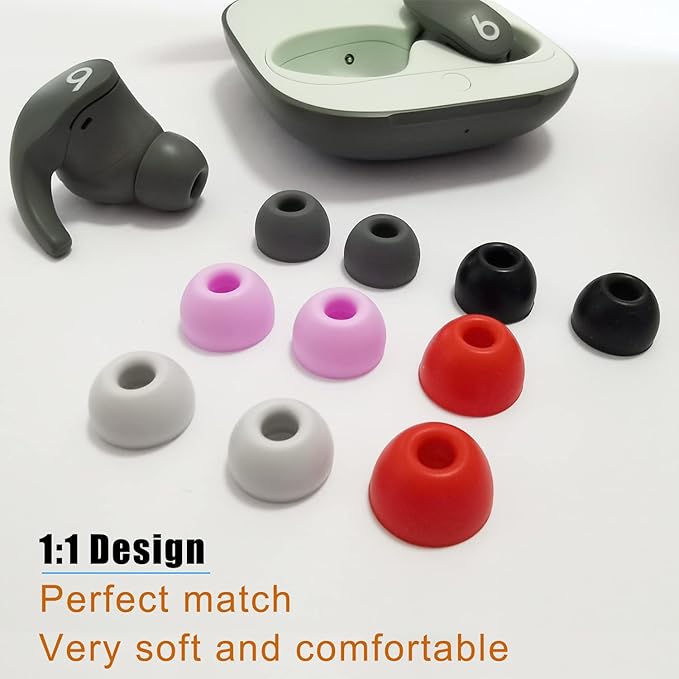 Silicone Eerbuds Tips for Beats Fit Pro Replacement Ear Tips for Beats Fit Pro/Beats Studio Buds Earbuds 6 Pairs LMS White
