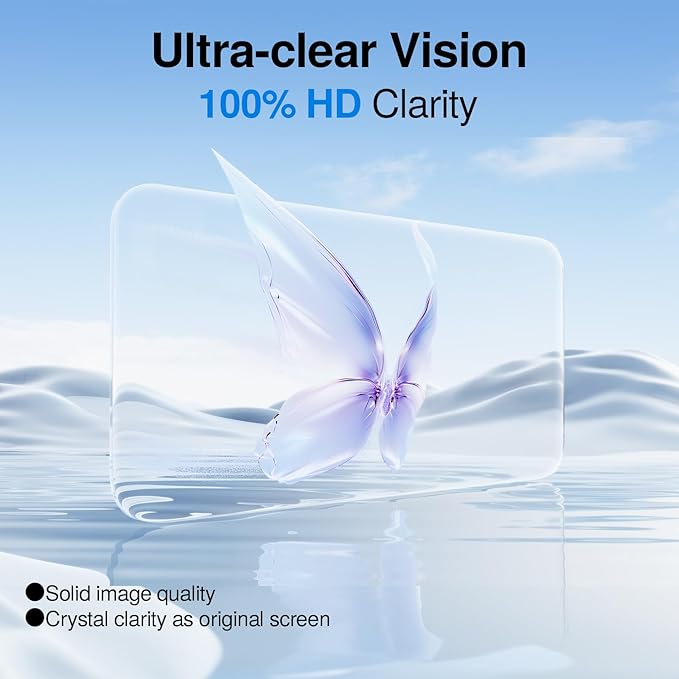 SMARTDEVIL 3 Pack Screen Protector for iPhone 15 Pro Max, Bubble-and-Dust-Free Box, HD Tempered Glass, Military Grade Shatterproof & Ultra Durable, Easy Installation