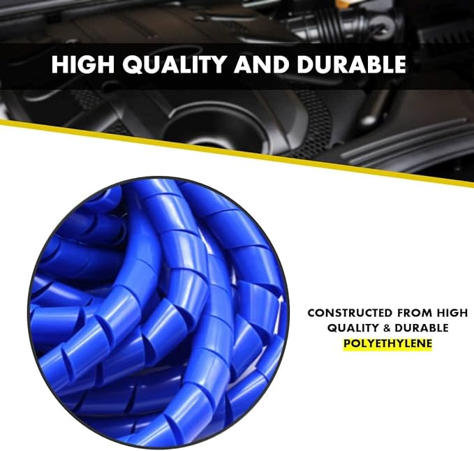 Kable Kontrol Vortex Spiral Cable Wrap - 1/4” Inch 100’ Feet Long - Hose Protector Flexible Polyethylene Wire Conduit Tubing Cable Sleeve Cord Cover to Organize Wires – Natural