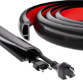 6ft Floor Cord Cover, Silicone Wire Hider, Hide Extension Cords, Protect Cords, Prevent Cable Trips, Heavy-Duty Adhesive-Backed Anti-Trip Cable Protector for Floor, Desk & Wall