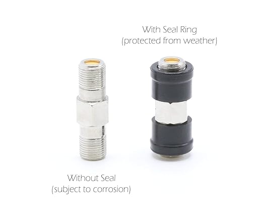 THE CIMPLE CO Coaxial F (F81) Weather Seal Boot - for Coax Ground Blocks, splitters, or Other F Connectors - Creates a Water Tight Seal (Grommet) - (10 Pack)
