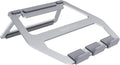 Amazon Basics Aluminum Portable Foldable Height Adjustable Support Stand for Laptops up to 13", Silver