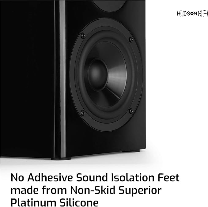 Hudson Hi-Fi 1" Platinum Silicone Isolation Dot, Non-Skid Isolation Feet - No Adhesive - 20 Duro - 16 Pack