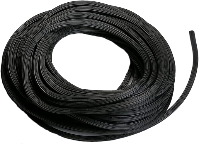 Window Screen Spline, 0.16" x 120ft Screen Retainer Spline for Window Screen Replacement, Black, Tooltriz