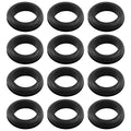 12 Pcs Rubber Grommets, 1-3/8" Inside Diameter 1-1/2" Drill Hole Rubber Wire Grommets for Wire, Firewall, Cables, Plugs