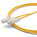 TRUECABLE Cat6 Component Rated Patch Cable, Unshielded (U/UTP), 5ft, Yellow, 28AWG Solid Copper, Snagless 10G High-Speed Ethernet Cable, PoE++ 4PPoE 100W, UL Listed, RoHS-3, 1 Pack