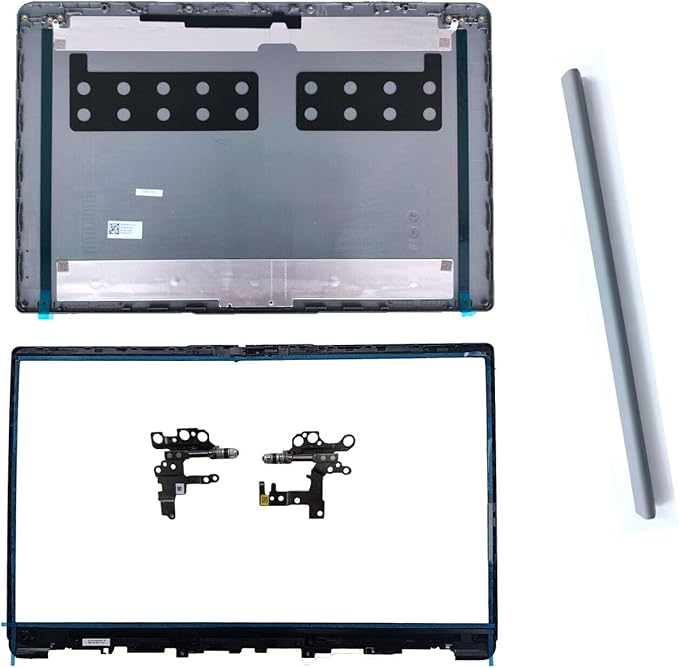 Replacement Laptop LCD Cover Back Rear Top Lid Front Bezel Hinges with Hinge Cover for Lenovo IdeaPad 1 15ADA7 1 15AMN7 82R1 5CB1F36621 AP3L6000100 5CB1M48453 82RF1006VUS Silver
