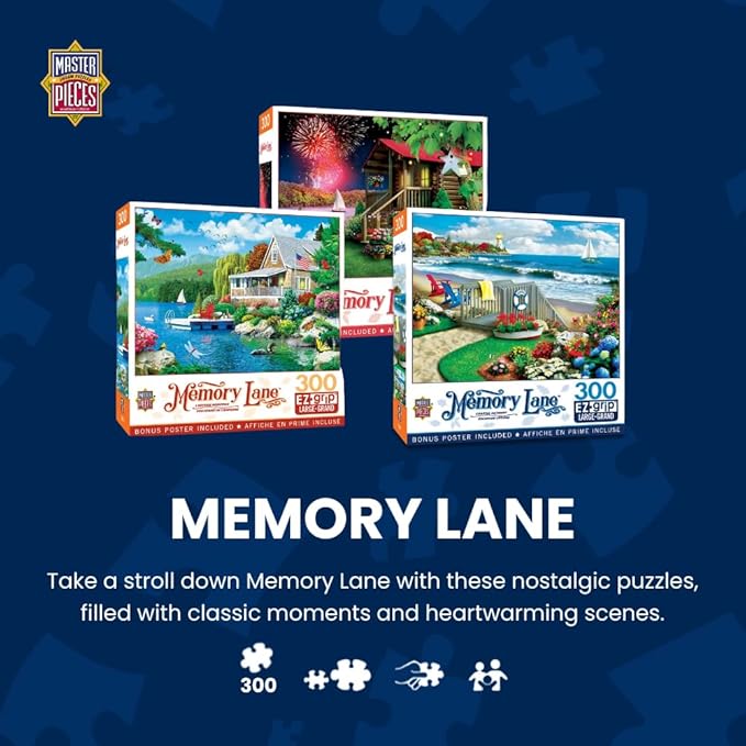 MasterPieces - 300 Piece Jigsaw Puzzle, Large EZ Grip, Goldfinch Farms, Adult & Family Fun, Non-Glare, 18"x24", Puzzles 300 Pieces for Adults
