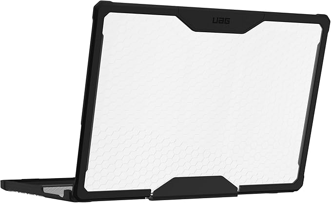 URBAN ARMOR GEAR UAG Designed for MacBook Pro 16 inch Case 2023-2024 M4 M3 Max/Pro (A2991 A3403 A3186) Rugged Lightwieght Touch ID Military Grade Dropproof Plyo Laptop Cover, Translucent Clear Ice