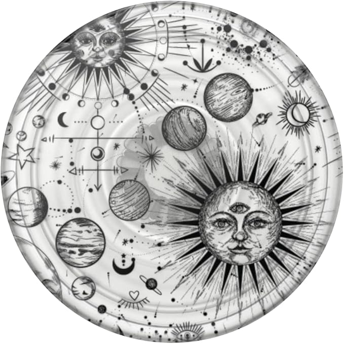 PopSockets Plant-Based Phone Grip with Expanding Kickstand, Adhesive Grip, Eco-Friendly - Cosmic Sun