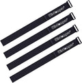 Extra Large 4 Pack 2 x 48 Inches Hook and Loop Strap, Reusable Fastening Cable Tie Down Straps by Wisdompro - Reusable, Durable Functional Cinch Cable Straps for Your Home, Office, Workspace