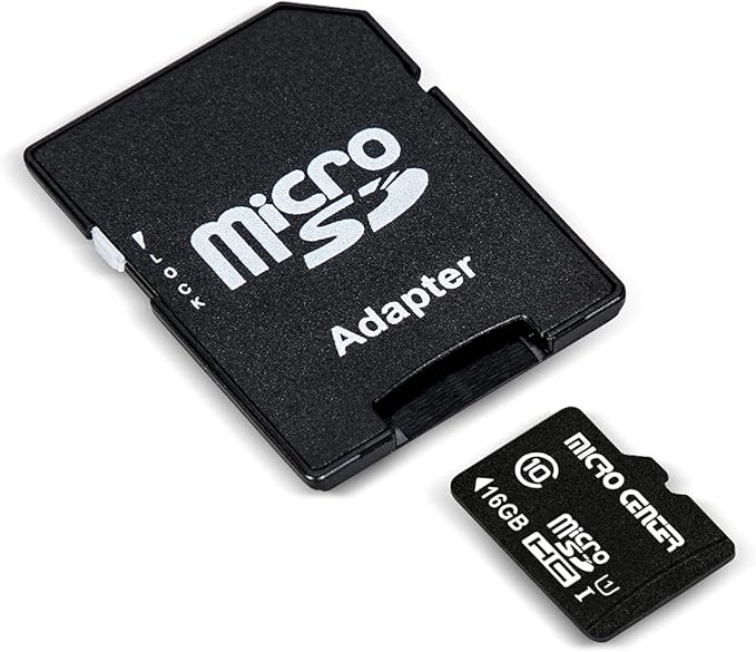 INLAND Micro Center 16GB Class 10 Micro SDHC Flash Memory Card with Adapter for Mobile Device Storage Phone, Tablet, Drone & Full HD Video Recording - 80MB/s UHS-I, C10, U1 (2 Pack)