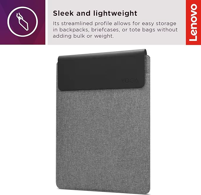 Lenovo Precision Pen 2 for Select Lenovo Laptops Bundle with 16" Eco-Friendly Magnetic Laptop Sleeve - Grey
