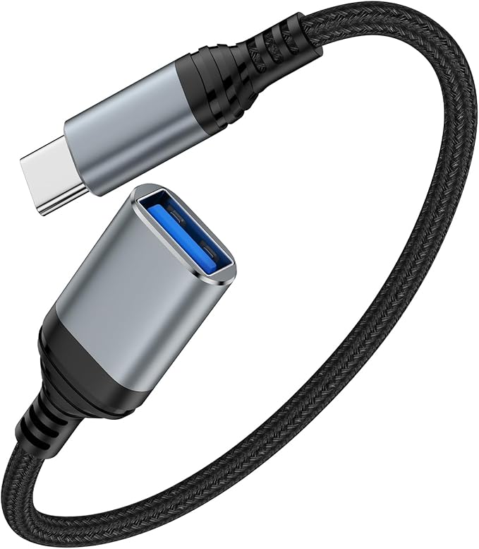 USB to USB C Adapter, Fast 5Gbps USB 3.0 OTG Adapter, USB A Female to Type C Dongle for iPhone 16/15, MacBook Pro/Air, iPad Pro/Air, Galaxy, Pixel and More