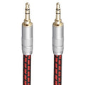 Audiophile High Purity Copper Aux Audio Cable 3.5mm Male to 3.5mm Male Audio Auxiliary Cord Gold-Plated Stereo HiFi Adapter Cable (Straight to Straight, 3.2ft/1m)