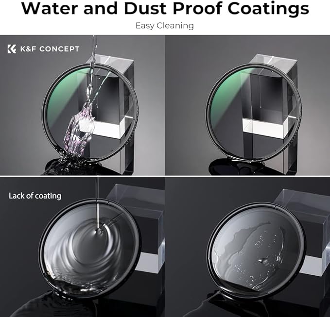 55mm Circular Polarizers Filter, K&F CONCEPT 55MM Circular Polarizer Filter HD 28 Layer Super Slim Multi-Coated CPL Lens Filter (Nano-X Series)