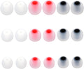 Replacement Earbud Tips Silicone Earbud Covers Fit Most in-Ear Earbuds(Inner Hole 3.8mm -5.1mm) Headphone Eartips Ear Bud Rubber Tips 9 Pairs S M L