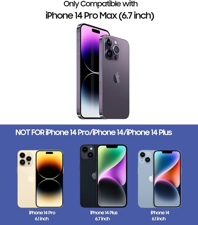 Magnetic for iPhone 14 Pro Max Case [Compatible with MagSafe][Built-in Camera Lens Protector] Slim Soft TPU Bumper Shockproof Metallic Luster Phone Case (Purple)