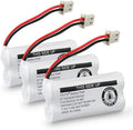 Kruta BT162342 BT262342 2.4v 800mah Cordless Phone Batteries Compatible with BT183342 BT283342 BT166342 BT266342 VTech CS6114 CS6419 CS6719 at&T EL52300 CL80111 Handset Telephone (Pack of 3)