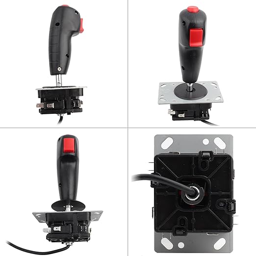 Flight Joystick 8-way adjustable joystick with trigger and top launch button for video game simulator flyer