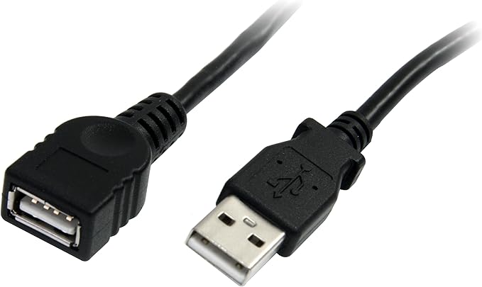 StarTech 6-ft USB A Male to USB A Female Extension Cable, Black USBEXTAA6BK