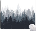 Forest Mouse Pad - Square Waterproof Non-Slip Rubber Base for Office Laptop, 9.5"x7.9"x0.12" Inch (Watercolor Forest)