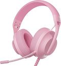 S30 Gaming Headset with Microphone,198g Lightweight Design, Wired Gaming Headphones for Xbox, Xbox Series X|S, PS5, PS4, Switch, PC, Noise Cancelling Mic, Soft Earmuffs (Pink)
