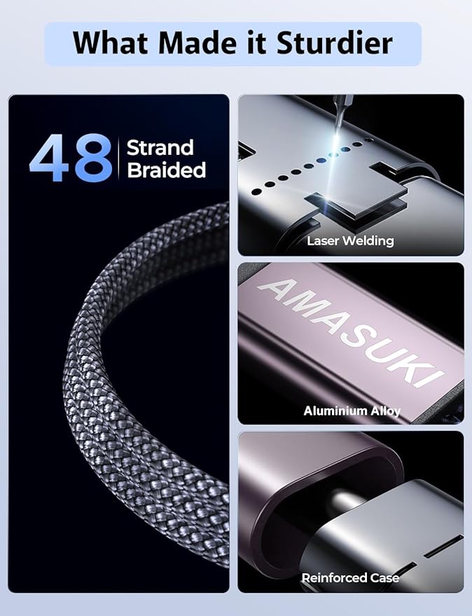 Short 8inch 3 in 2 USB C Cable for Apple Watch Charger iPhone Charger USB C Multi Fast Charging Cable Compatible with iWatch Ultra/SE/10/9/8/7/6/5/4/3/2/1 & iPhone 16/15/14/13/12/11/Galaxy S23