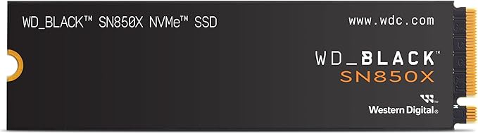 WD_BLACK 1TB SN850X NVMe Internal Gaming SSD Solid State Drive - Gen4 PCIe, M.2 2280, Up to 7,300 MB/s - WDS100T2X0E
