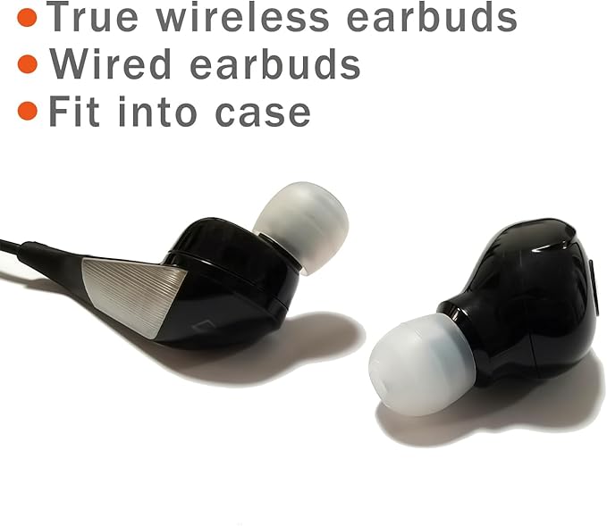 8 Pairs Extra Small Earbuds Tips, Silicone Ear Tips Universal, Silicone Earbud Tips Replacement Transparent