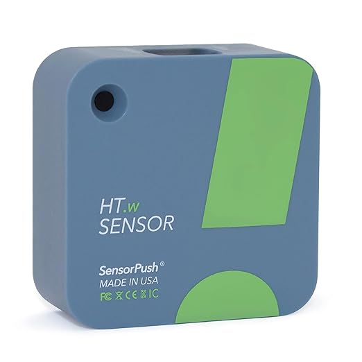 SensorPush HT.w Smart Temperature Sensor & Humidity Sensor - Bluetooth Thermometer & Hygrometer with App Monitoring - Water Resistant Temperature & Humidity Monitor for RV, Basement, Fridge (4 Pack)